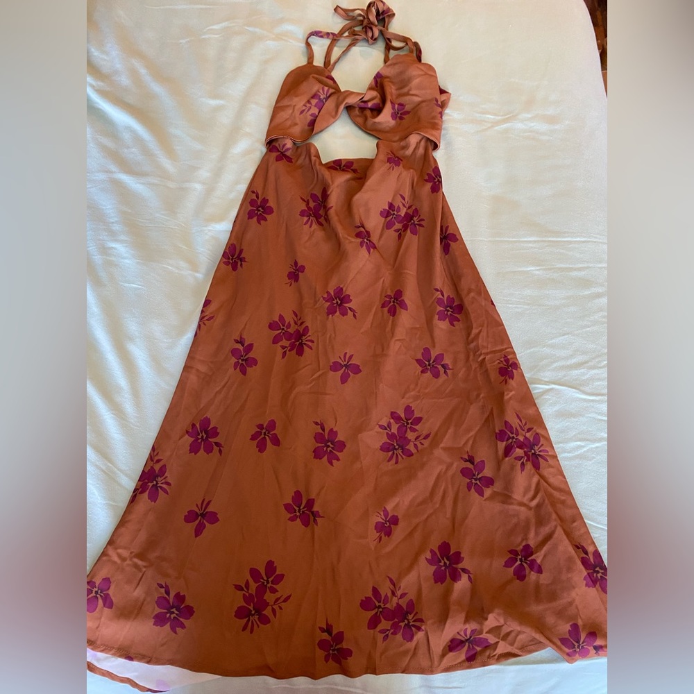Fall Colors Midi Dress NWOT